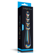 Lovetoy Twilight Gleam Glass Dildo- Rising Ripples műpénisz, dildó