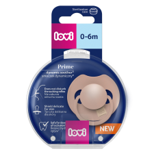 Lovi Dinamikus szilikon cumi Prime 0-6hó 1db (púderszín) cumi