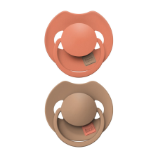 Lovi LOVI Dinamikus szilikon cumi Prime 6-18m 2db Granola/Narancs cumi