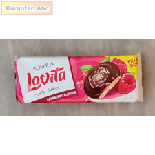 Lovita málnás zselés keksz – Roshen, 135 g csokoládé és édesség