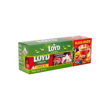 Loyd tea doboz pohárral (blacklemon-áfonya-málna) - 80g tea
