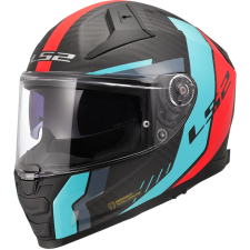 LS2 FF811 Vector II C Grid zárt motoros bukósisak piros-türkizkék bukósisak