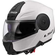 LS2 FF902 Scope II Solid felnyitható motoros bukósisak fehér bukósisak