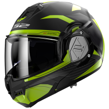 LS2 FF906 Advant Revo hátrahajtható állú bukósisak matt fekete-fluo sárga bukósisak