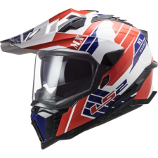 LS2 Helmets LS2 enduro sisak - MX701 Explorer - fehér/piros/kék bukósisak