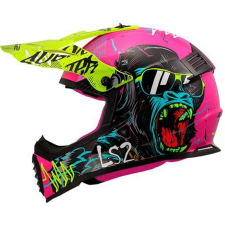 LS2 MX437 Fast EVO Mini Gorilla gyerek motokrossz bukósisak lila bukósisak