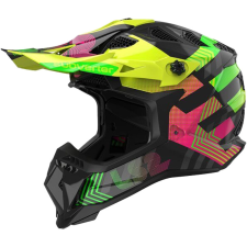 LS2 MX700 Subverter Chromatic motokrossz bukósisak fekete bukósisak