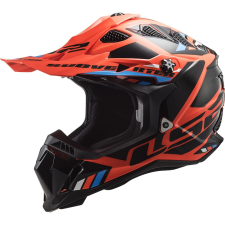 LS2 MX700 Subverter Stomp motokrossz bukósisak narancssárga-fekete bukósisak