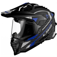 LS2 MX701 C Explorer Adventure motoros enduro bukósisak kék bukósisak
