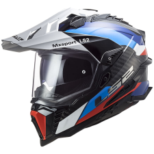 LS2 MX701 C Explorer Frontier enduro bukósisak fekete-kék bukósisak