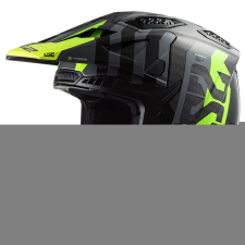 LS2 MX703 C X-Force Barrier motocross bukósisak fekete-szürke-fluo sárga bukósisak