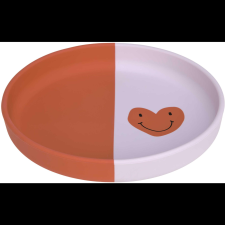 Lässig Plate Happy Rascals Heart lavender (4066239131874) tányér és evőeszköz