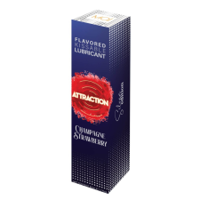 LUBRICANT ATTRACTION CHAMPAGNE STRAWBERRY 50 ML síkosító