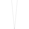 LUCA BARRA Nyaklánc, vékony acél pöttyök, fehér kristály (8058302017181)