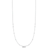 LUCA BARRA Steel Necklace With Infinity And White Zircon Light Points