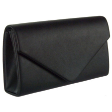 Luca Borse Fekete műbőr női alkalmi táska V alakú fedéllel Luca Borse kézitáska és bőrönd