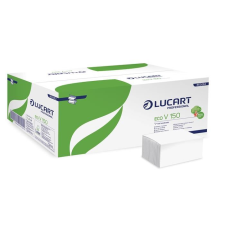 LUCART Eco kéztörlő Z/V hajtogatott fehér  (863062) (L863062) higiéniai papíráru