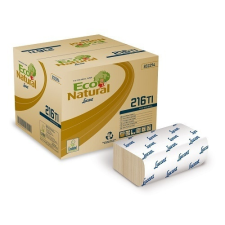 LUCART ECO Natural L-One hajtogatott szalvéta 150 lapos, 2 rétegű, 40 csomag/karton 36 karton/raklap asztalterítő és szalvéta