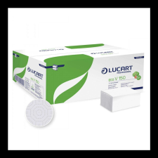 LUCART Kéztörlő 2 rétegű V hajtogatású 150 lap/csomag 20 cs/karton EcoLucart_863062 fehér papírárú, csomagoló és tárolóeszköz