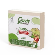 LUCART Lucart GRAZIE NATURAL Szalvéta 38x38cm 2 rétegű 40 szál/csomag papírárú, csomagoló és tárolóeszköz