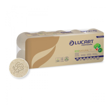LUCART Toalettpapír 2 rétegű 180 lap/tekercs havanna barna 10 tekercs/csomag 10 EcoNatural Lucart_811822J higiéniai papíráru