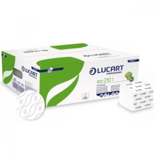 LUCART Toalettpapír 2 rétegű hajtogatott 210 lap/csomag fehér 20 cs/karton Eco 210 I Bulk Pack Lucart_811A77 higiéniai papíráru