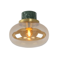 Lucide Lorena borostyán-zöld fürdőszobai mennyezeti lámpa (LUC-03140/23/62) E27 1 izzós IP44 világítás