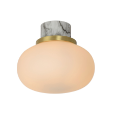 Lucide Lorena opál-fehér fürdőszobai mennyezeti lámpa (LUC-03140/23/61) E27 1 izzós IP44 világítás