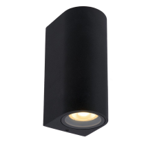 Lucide Zaro fekete kültéri fali lámpa (LUC-69801/02/30) GU10 2 izzós IP44 kültéri világítás