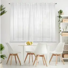  Lucy fényáteresztő függöny voile anyagból Fehér 350x150 cm lakástextília