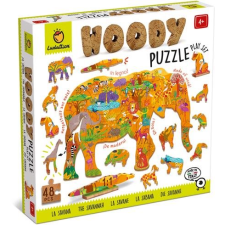 Ludattica Woody Savana, wooden puzzle, 48 pieces (21276) puzzle, kirakós
