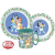 Ludo Studio Bluey Leaves étkészlet, micro műanyag szett 265 ml-es bögrével