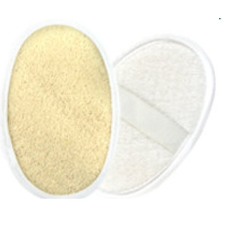  Luffa mosdató-masszirozó kesztyű ovál gyógyászati segédeszköz