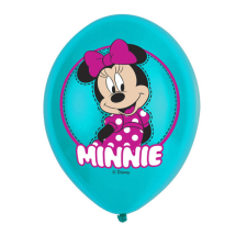 Lufi, latex, Minnie Mouse (türkiz) 27,5 cm/ 6db party kellék