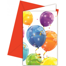 Lufis Sparkling Balloons, Lufis Party Meghívó 6 db-os party kellék