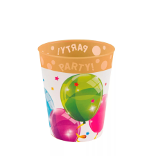 Lufis Sparkling Balloons, Lufis pohár, műanyag 250 ml babaétkészlet