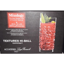 Luigi Bormioli Mixology Textures üdítős pohár készlet, 48 cl, 6 db, 198897 üdítő, ásványviz, gyümölcslé
