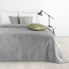  Luiz6 bársony ágytakaró fényes márvány hatású mintával Ezüst 170x210 cm
