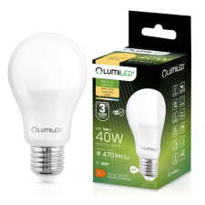 LUMILED E27 A60 LED izzó 5W = 40W 470lm 3000K Meleg 260° LUMILED izzó