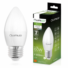 LUMILED E27 B35 LED izzó 8W = 60W 806lm 4000K Semleges 180° LUMILED izzó