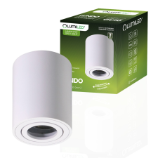 LUMILED Felületre szerelhető HALOGEN Spotcsöves mozgatható lámpatest LUNDO GU10 LUMILED kerek fehér 80mm világítás