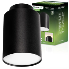 LUMILED Felületre szerelhető halogén spotlámpa GU10-es kerek ALVO fekete LUMILED világítás