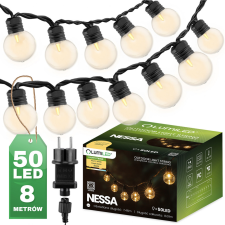 LUMILED Girlanda Ogrodowa Zewnętrzna Łańcuch Świetlny 8m 50x LED 3000K NESSA LUMILED kültéri világítás