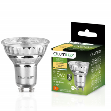 LUMILED GU10 LED izzó 6W = 50W 580lm 3000K meleg 38°-os üveg LUMILED izzó
