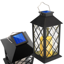 LUMILED Lampa Solarna Ogrodowa LED LIRIO Wisząca Latarenka 28cm Czarna LUMILED kültéri világítás