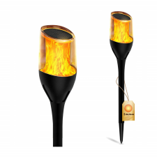 LUMILED Lampa Solarna Ogrodowa LED Ogrodowa Zewnętrzna Efekt Płomienia IGNIS 64 cm LUMILED kültéri világítás