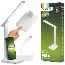 LUMILED Lampka Biurkowa LED Stołowa Regulowana USB 7W 300lm VELA Biała LUMILED világítás