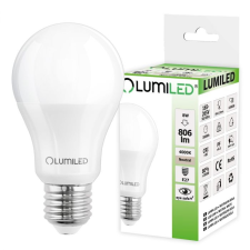 LUMILED LED izzó E27 A60 8W = 60W 806lm 4000K Semleges 260° LUMILED izzó