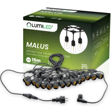 LUMILED MALUS kültéri kerti girland fényfüzér 15m 15x E27 LUMILED kültéri világítás