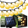 LUMILED Napelemes kerti girland 100x LED dekoratív gömb 16,86 m 3000K Meleg SOLIX LUMILED